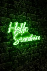 Wallity Dekorativna plastična razsvetljava Led, Hello Sunshine - zelena