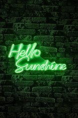 Wallity Dekorativna plastična razsvetljava Led, Hello Sunshine - zelena