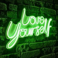 Wallity Dekorativna plastična razsvetljava Led, Love Yourself - zelena