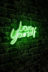 Wallity Dekorativna plastična razsvetljava Led, Love Yourself - zelena