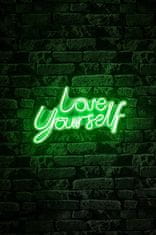 Wallity Dekorativna plastična razsvetljava Led, Love Yourself - zelena