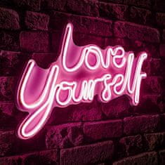 Wallity Dekorativna plastična razsvetljava Led, Love Yourself - Pink