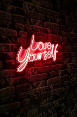 Wallity Dekorativna plastična razsvetljava Led, Love Yourself - rdeča