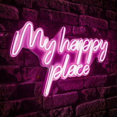 Wallity Dekorativna plastična led osvetlitev, My Happy Place - roza