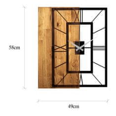 Wallity Dekorativna lesena stenska ura