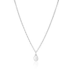 SIF JACOBS Elegantna srebrna ogrlica z baročnim biserom Padova SJ-N2455-P