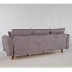 Atelier Del Sofa Kotna sedežna garnitura, levi kot Sofia - siva