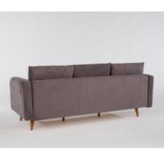 Atelier Del Sofa Kotna sedežna garnitura, levi kot Sofia - antracit