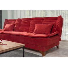 Atelier Del Sofa Kotna raztegljiva sedežna garnitura, Kelebek Corner Right - Claret Red