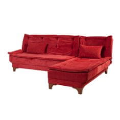 Atelier Del Sofa Kotna raztegljiva sedežna garnitura, Kelebek Corner Right - Claret Red