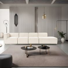 Atelier Del Sofa Kotna sedežna garnitura, več M (M8-M1-M1-M3) - kremasta