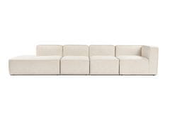 Atelier Del Sofa Kotna sedežna garnitura, več M (M4-M1-M1-M7) - Kremasta