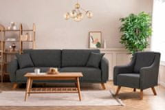 Atelier Del Sofa Garnitura raztegljivega kavča in postelje, Hera Set - antracit