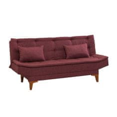 Atelier Del Sofa Raztegljiv kavč s tremi sedeži, Santo - Claret Red