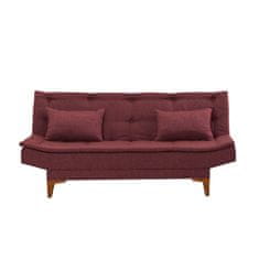 Atelier Del Sofa Raztegljiv kavč s tremi sedeži, Santo - Claret Red