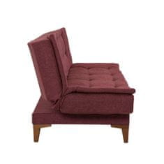 Atelier Del Sofa Raztegljiv kavč s tremi sedeži, Santo - Claret Red