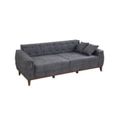 Atelier Del Sofa Raztegljiv kavč s tremi sedeži, Marta - modra