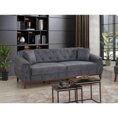 Atelier Del Sofa Raztegljiv kavč s tremi sedeži, Marta - modra