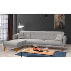 Atelier Del Sofa Kotna raztegljiva sedežna garnitura, Aria Corner - siva