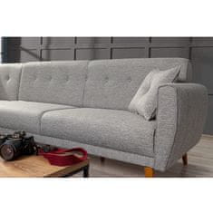 Atelier Del Sofa Kotna raztegljiva sedežna garnitura, Aria Corner - siva