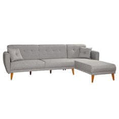 Atelier Del Sofa Kotna raztegljiva sedežna garnitura, Aria Corner - siva