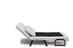 Atelier Del Sofa 2-sedežna raztegljiva sedežna garnitura, Sando 2-Seater - Teddy Fabric - Grey