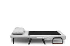 Atelier Del Sofa 2-sedežna raztegljiva sedežna garnitura, Sando 2-Seater - Teddy Fabric - Grey