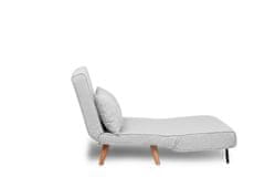 Atelier Del Sofa 2-sedežna raztegljiva sedežna garnitura, Folde 2-Seater - Teddy Fabric - Grey