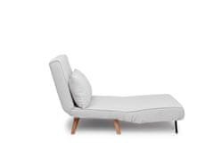 Atelier Del Sofa 2-sedežna raztegljiva sedežna garnitura, Folde 2-sedežnik - Teddy Fabric - Cream