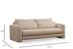 Atelier Del Sofa 3-sedežni kavč, Lily Beige - 3