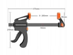 Verkgroup Mizarska hitra spona 205mm