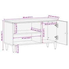 Vidaxl TV omarica 80x31,5x46 cm trden mangov les