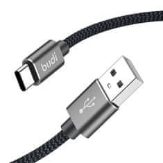 Budi Kabel USB-A na USB-C Budi 206T/2M 2,4A 2m (črn)