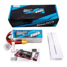 Gens Ace Baterija Gens ace 2000mAh 22,8V 60C 6S1P visokonapetostni lipo z vtičem XT60