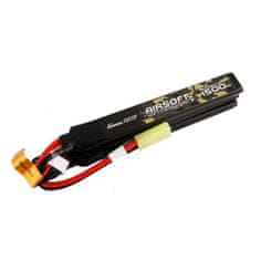 Gens Ace Akumulator Gens ace 25C 1500mAh 3S1P 11.1V Nunchuck 3X Airsoft Gun Lipo z konektorem mini Tamiya Plug