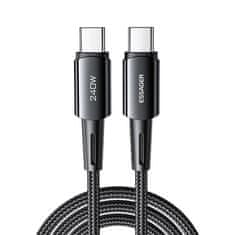 12STRAW Kabel USB-C do USB-C 240W Essager 1m (siv)