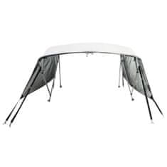 Vidaxl Bimini tenda s 4 loki in stranicami 243x(170-182)x137 cm