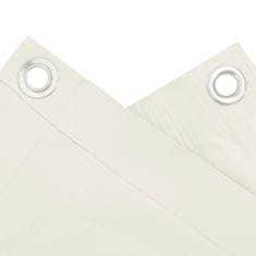 Vidaxl Vrtno platno za zasebnost belo 300x75 cm PVC