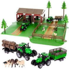 Kruzzel kmetija z živalm 2 traktorja 102 delni set