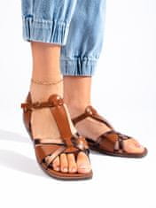 Amiatex Ženski sandal 108561, Brązowy, 36