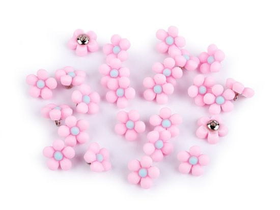 Gumb 3D cvet velikosti 22" - roza (25 kosov)