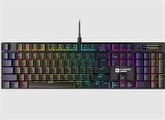 Canyon Gaming Keyboard Cometstrike TLK GK-55, mehanska, žična, multimedijska, osvetljena, 105 tipk, CS razporeditev