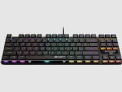 Canyon Gaming Keyboard Cometstrike TLK GK-50, mehanska, žična, multimedijska, osvetljena, 87 tipk, CS postavitev