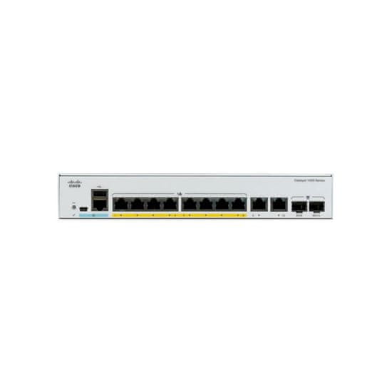 Cisco Catalyst 1000 8port GE, POE, Ext PS, 2x1GSFP-RF