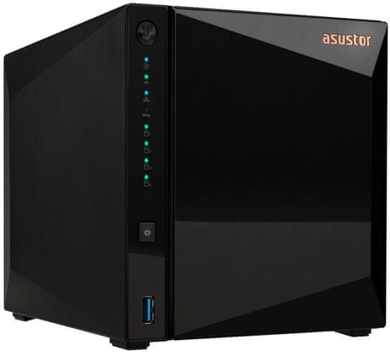 Asustor NAS AS3304T v2 4x 3,5" SATA, Realtek RTD1619B 1,7 GHz, 2 GB, 2,5 GbE x1, USB3.2 Gen1 x3, WOW (Wake on WAN)