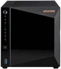 Asustor NAS AS3304T v2 4x 3,5" SATA, Realtek RTD1619B 1,7 GHz, 2 GB, 2,5 GbE x1, USB3.2 Gen1 x3, WOW (Wake on WAN)