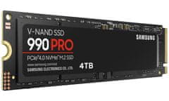 Samsung 990 PRO 4TB SSD / M.2 2280 / PCIe 4.0 4x NVMe / Notranji