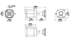 Uniarch by Uniview IP kamera/ UHO-B1R-M2F3/ Bullet/ 2Mpx/ 2,8 mm objektiv/ 1080p/ Wi-Fi/ reža SD/ IP67/ IR30/ Onvif