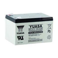 Yuasa Pb vlečna rezervna baterija AGM 12V/14Ah za ciklične aplikacije (REC14-12)