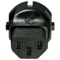 PremiumCord Adapter CEE 7/7 moški na IEC C13 ženski, napetost 230V, 10A